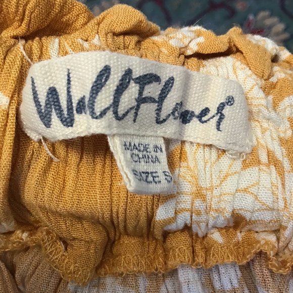 Wallflower green floral skirt Sz S - Picture 3 of 7